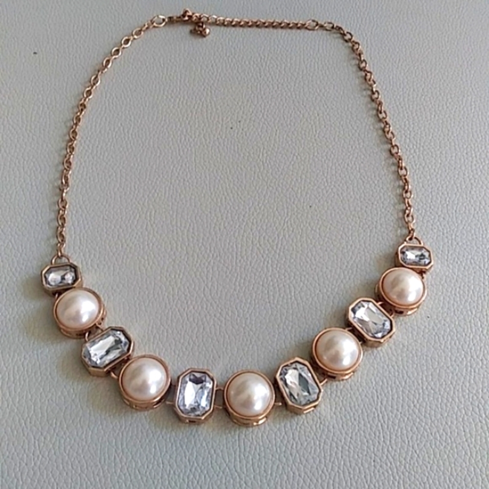 Gold Embellished Cocktail Necklace